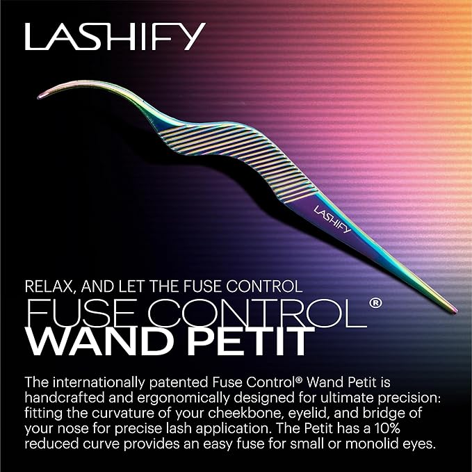 Lashify Petit Fuse Control Wand for False Lashes, The Essential Tool for Salon-Quality Lash Extension Results at Home