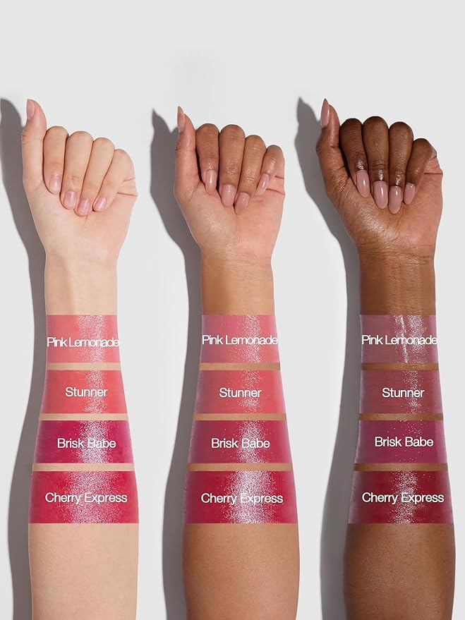 SHEGLAM Glass Glow Blush Stick Cream for Cheek and Lip, Waterproof Hydrating Tinted Solid Moisturizer Blendable Natural Grow Nude Face Blush Makeup-Pink Lemonade