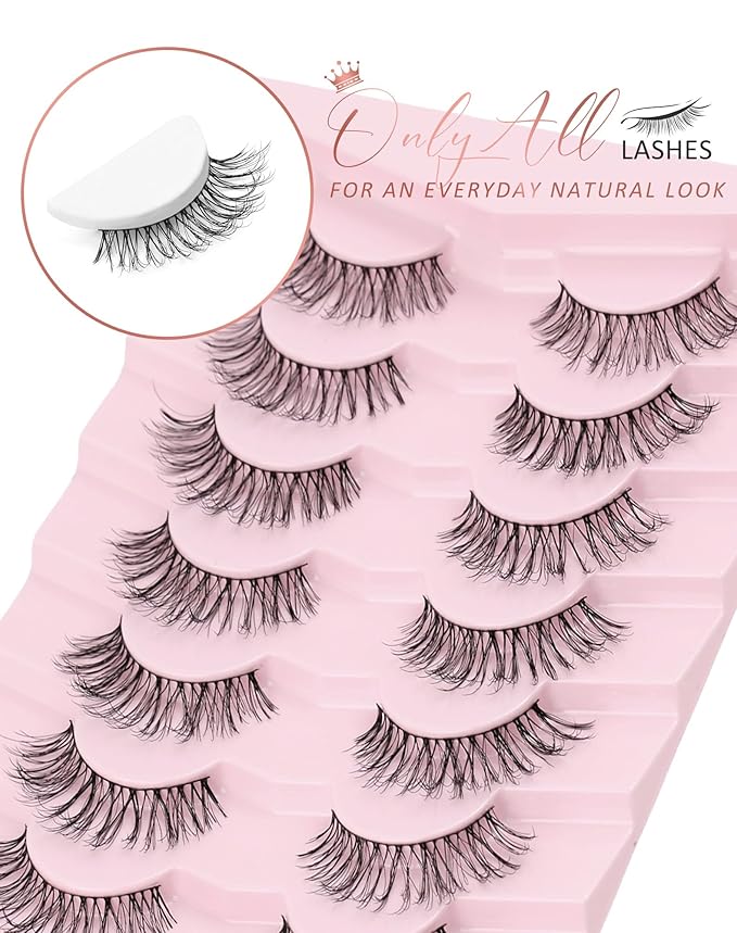 Onlyall Wispy Lashes Natural Flared False Eyelashes Fake Lashes T03