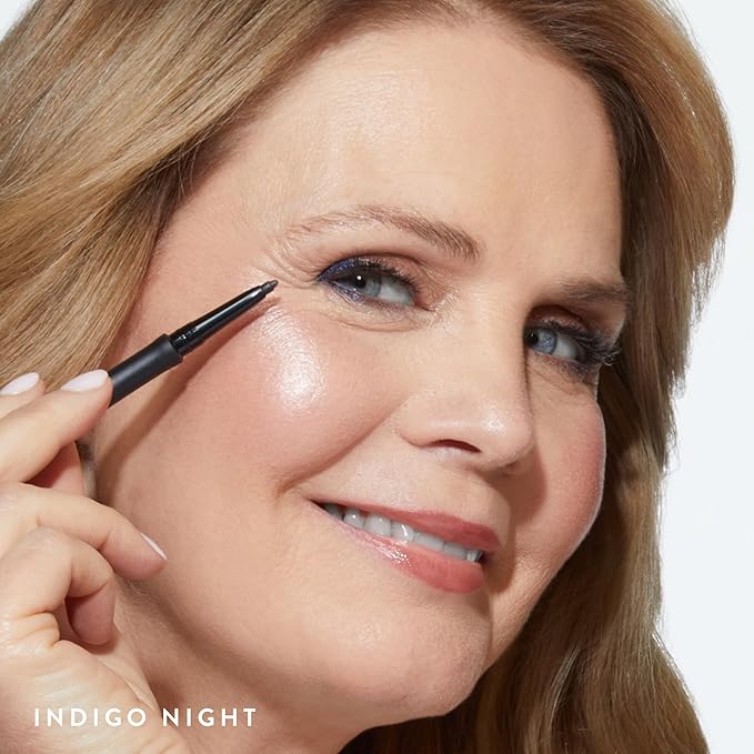 LAURA GELLER NEW YORK INKcredible Gel Eyeliner - Indigo Night - Waterproof Smudge-proof Eyeliner Pencil - Built in Sharpener