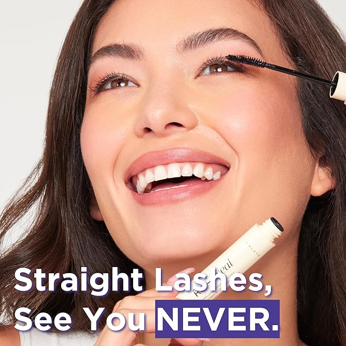 HALEYS Re-veal Lash Extension Mascara – Lengthening, Curling, Defining Black Mascara for Short and Straight Lashes – Smudge Proof, Non-Clumping, No-Flake Formula for Fuller, Longer Lashes