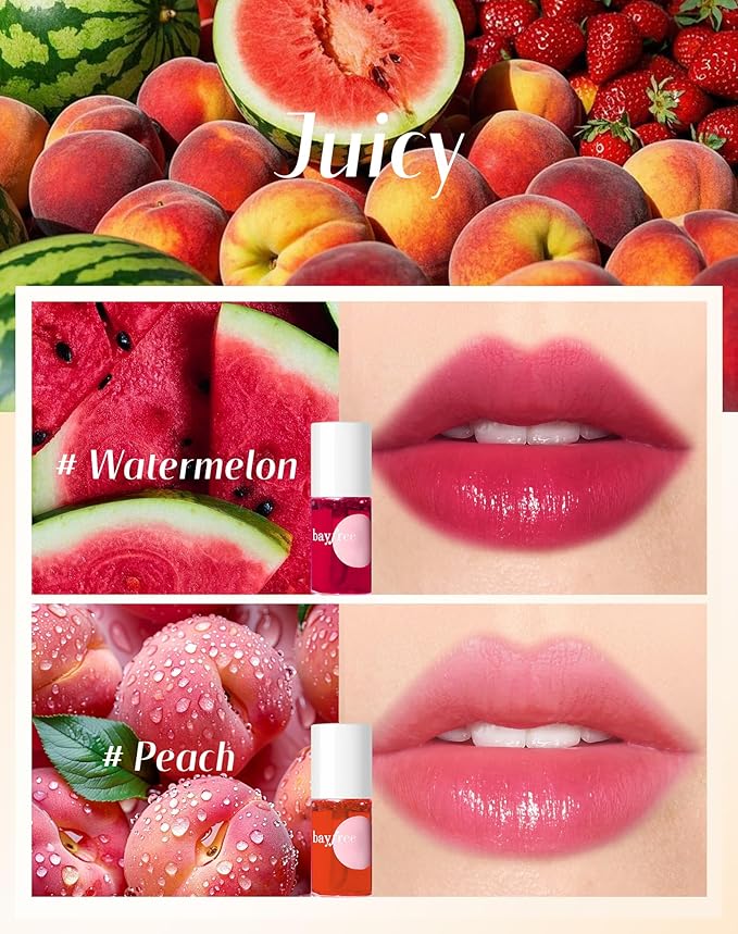 Lip Tint Stain Set, Lip Stain Long Lasting Lightweight Waterproof, Transfer-Proof, Non-sticky, Lip Makeup Matte Finish