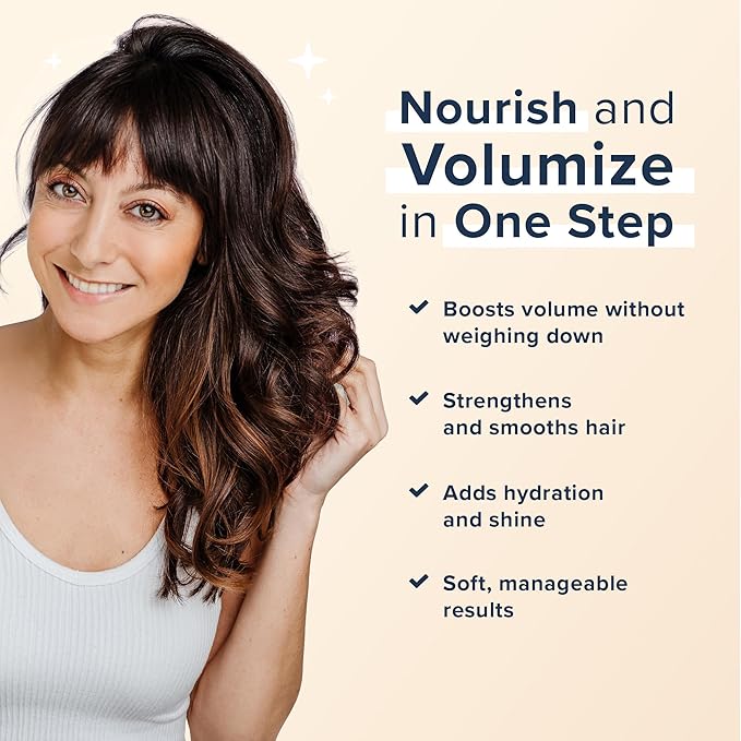 TRUHAIR Volume+ Conditioner with Keratin & Panthenol – Lightweight Hydration & Shine