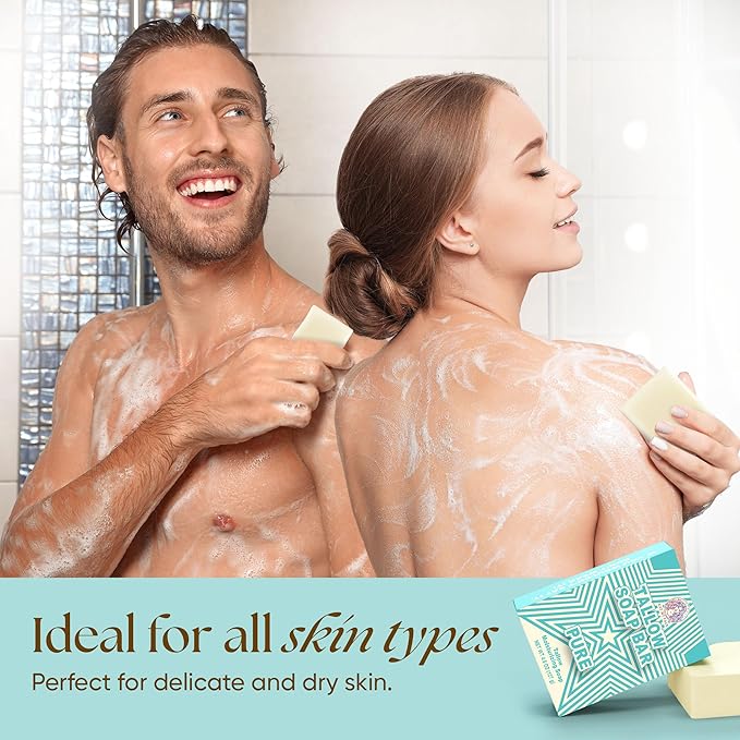 Eat My Face 2-Pack Beef Tallow Soap Bar Grass Fed Natural Unscented | Organic Natural Body Wash Soap Bar for Women & Men | Moisturizing Tallow Cleanser for All Skin Types