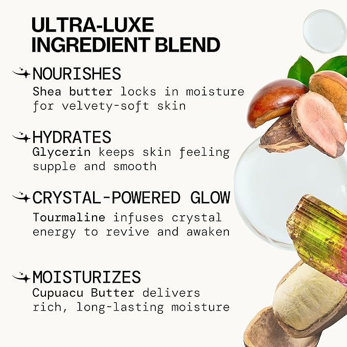 Pacifica Vanilla Crystal Body Butter Lotion – Super Hydrating Moisturizer for Dry Skin, Rich Shea Butter & Vitamin E Formula, Vegan, Cruelty-Free, Clean Beauty, Vanilla Scent, 6 oz