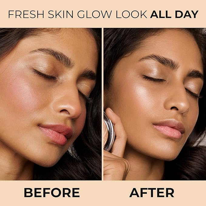 HD Highlighting Face Powder - Natural Glow & Subtle Shimmer Finish, Baked Blendable Pigmented Formula, Long-lasting & Fade-Resistant Wear, 401 12g/0.42 oz