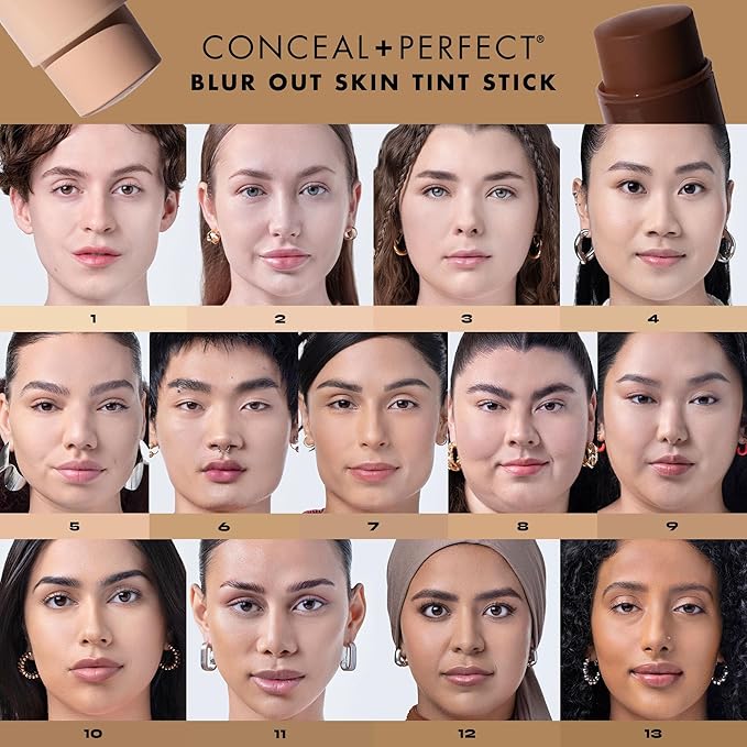 Milani Conceal + Perfect - Skin Tint Stick, Blur Out Tinted Moisturizer Makeup, Shade 17