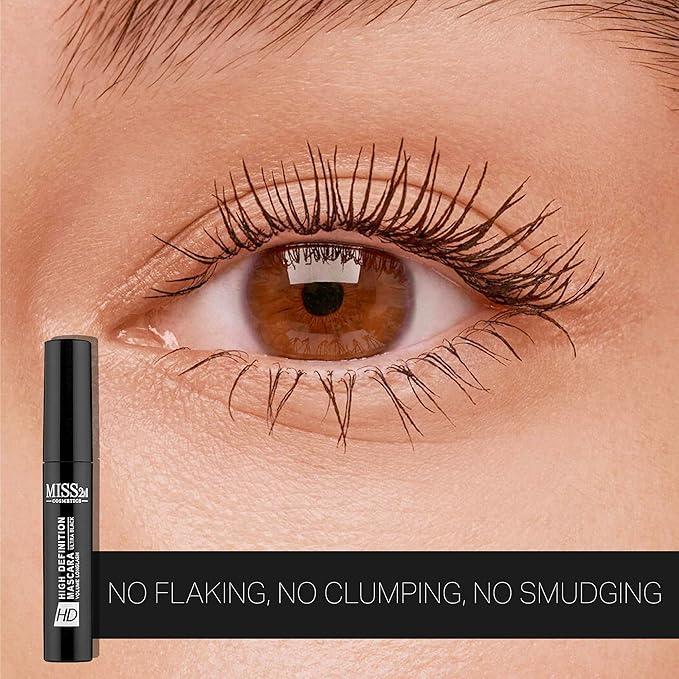 HD Lash Lift Lengthening Mascara for Volume with Washable Ultra-Black Formula | No Flaking, Smudging, or Clumping, 0.24 Fl Oz