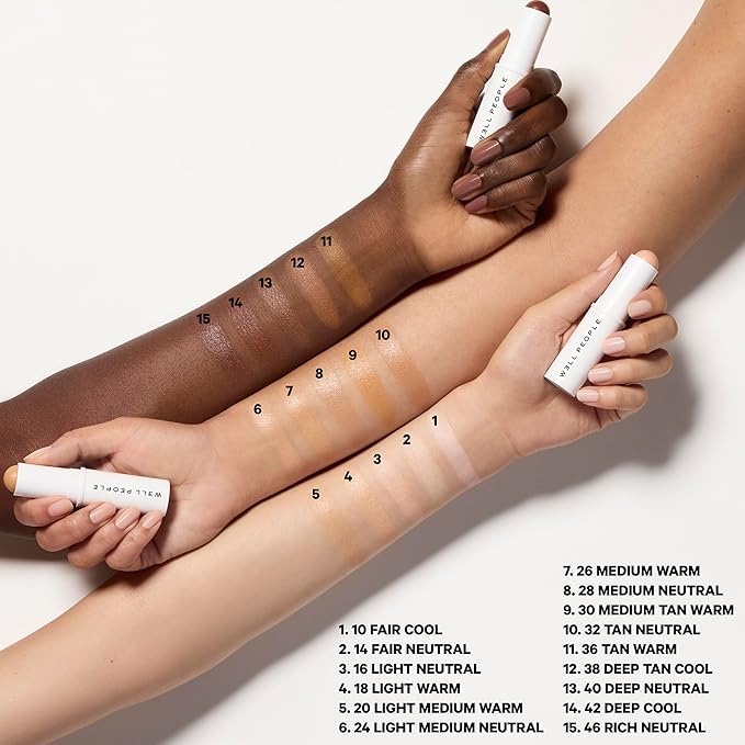 Well People Supernatural Complexion Stick Foundation + Concealer, Buildable, Light-to-Medium Coverage, Soft Matte Finish, Lightweight + Hydrating, Multi-Use, Vegan & Cruelty-Free, 36 Tan Warm