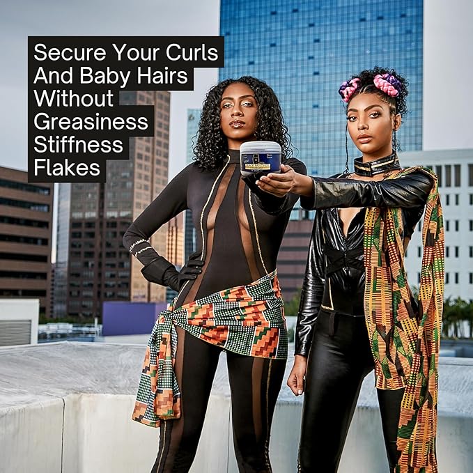 DIAMOND EGDES BLACK PANTHER STRONG Styling Gel. Great for Curly Hair, 8 Ounce