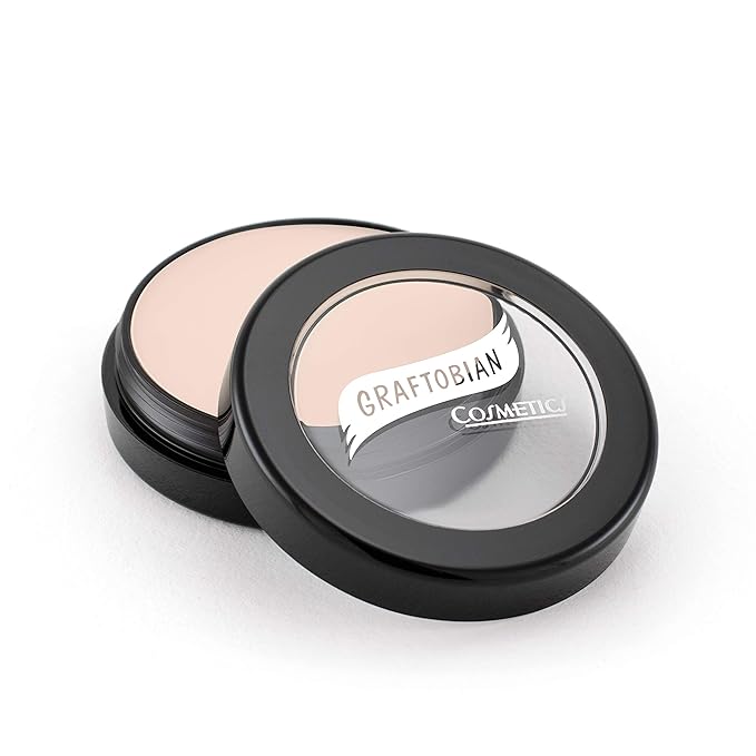 Graftobian HD Glamour Crème Foundation 1/2oz, Weightless Full Coverage Makeup, 65 Inclusive Shades, For All Skin Types, Natural or Full-Glam Looks, For Professionals and Beginners, Porcelain