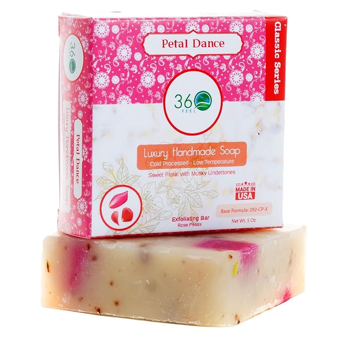 360Feel Cut Flower Soap -5oz Handmade Soap bar -Floral with undertones- Pure Essential Oil Natural Soaps Gift ready