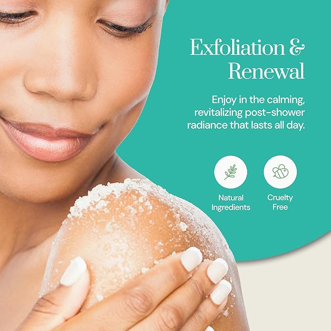 Soapstones Cedar and Elements Exfoliating Body Scrub - 200 mL - Gentle and Soothing with Safflower Seed Oil - Rosemary and Mint Infused Body Scrub Exfoliator