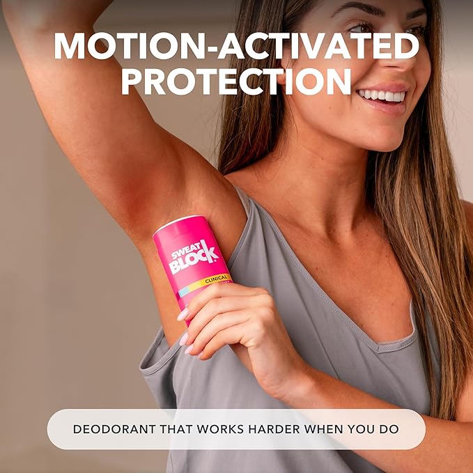 SweatBlock Clinical Strength Deodorant Antiperspirant for Women Coconut and Vanilla Scented 2 Pack 48 Hour Protection Against Sweat and Body Odor Gentle Daily Use Formula for Confidence and Freshness