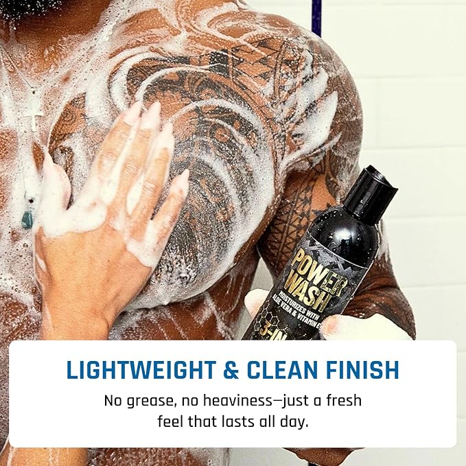 Derm Dude 3-in-1 Body Wash, Shampoo & Conditioner for Men | Daily Hydrating Shower Gel with Aloe Vera & Vitamin E | All Skin & Hair Types | Alpine Breeze Scent, 8oz