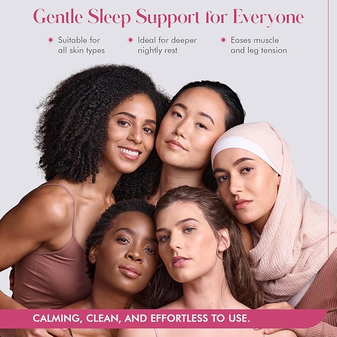 SLEEPY FIELDS Unscented Magnesium-Enhanced Sleep Cream - Nighttime Moisturizing Cream for Pain Calm, Leg Cramps, Sleep & Muscle Soreness - Fast Absorbing, Non-Greasy, Made in USA - 2 oz