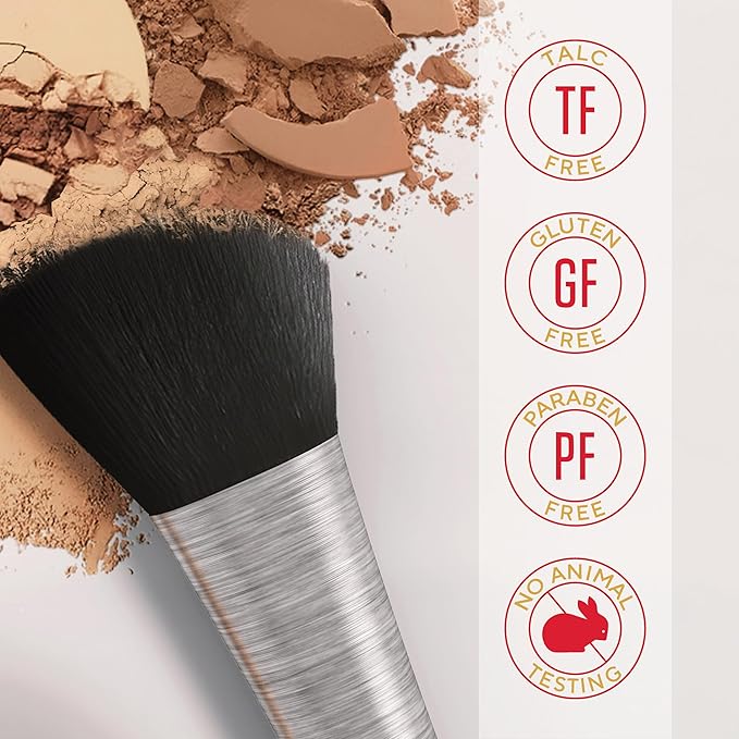 Mirabella Invincible Pure Pressed Powder Foundation - Buildable Mineral Makeup & Blurring Setting Powder for All Skin Types - HD Matte Finishing - Medium M10
