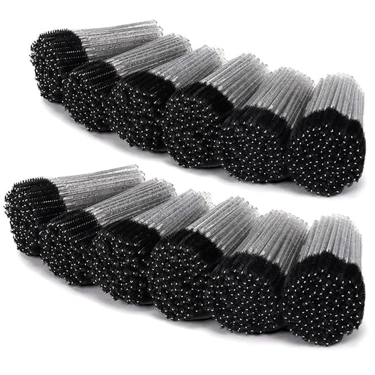 Tbestmax 1200 Disposable Mascara Wands Eyelash Brush Spoolies for Eyebrow Eye Lash Extension, Makeup Brushes Applicators Kits - Black