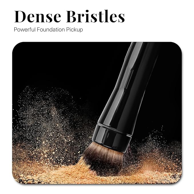360° Electric Makeup Brush with 2 Replaceable Brush Heads, 2 Adjustable Speeds, Fast and Even Makeup Application, Time-Saving, Gift for Women