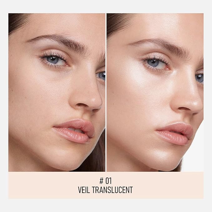 KYDA Mineral Powder, SPF 35 Translucent Loose Setting Powder with Micro-fine Pearl, Sheer Coverage, Weightless Oil Free, Blurring Finishing, Extend Base Makeup, 0.28 oz, Veil Translucent