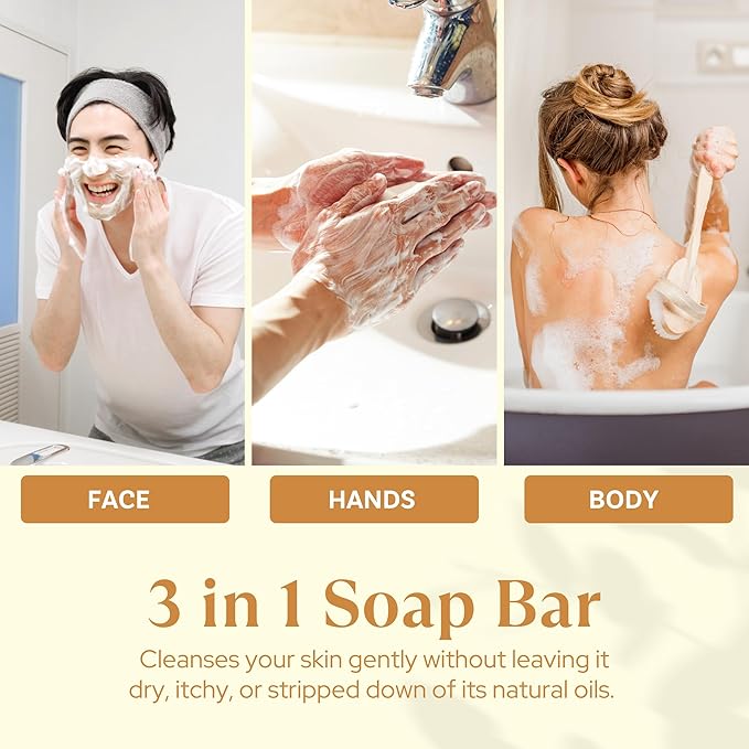Wavertree & London Honey Almond Scented Natural Soap (8 Bars), 7oz Moisturizing French Triple Milled Soap Bars enriched with shea butter - Pure Plant Oil Bath & Body Bars for All Skin Types
