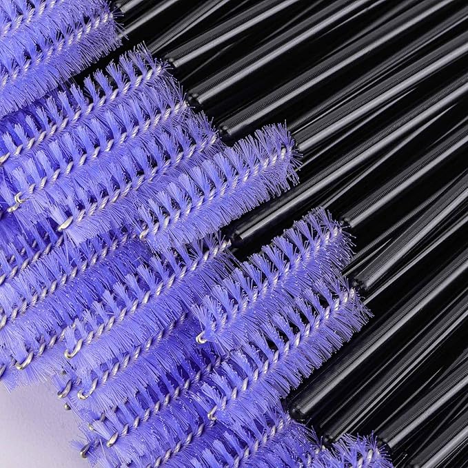 1000 Disposable Mascara Wands Eyelash Brushes Spoolies for Eyebrow Eye Lash Extension Multicolor