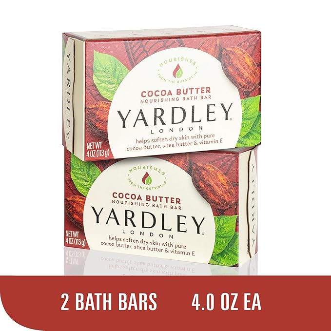 Yardley London Soap Bath Bar Bundle - 10 Bars: English Lavender, Oatmeal and Almond, Aloe and Avocado, Cocoa Butter, Lemon Verbena 4.25 Ounce Bars (Pack of 10 Bars, Two of each)