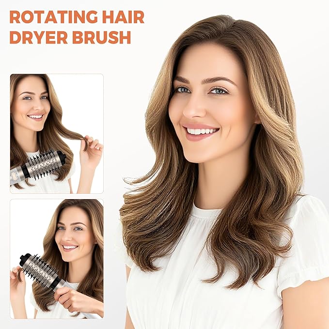 3 in 1 Rotating Hair Dryer Brush,