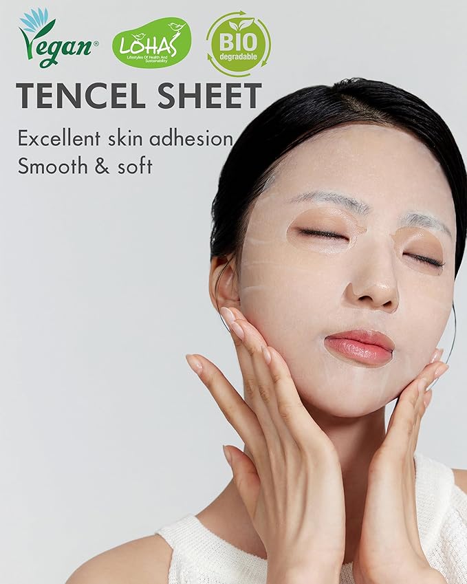 DERMAL Seoul Face Retinol + LHA Daily Quick Sheet Mask, 36 Count Pull-Out Dispenser Box with Tweezers, Pore & Wrinkle Care, Collagen + Peptides, Vegan Tencel