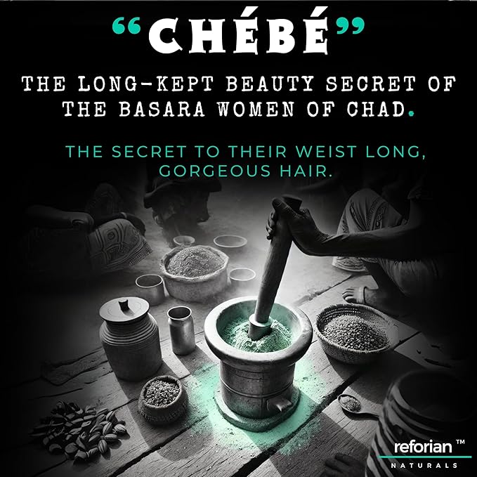 Chebe Hair Butter for Deep Moisturization, Thickening and Frizz Control, Chebe Butter for Hair Growth Made with African Hair Grease for All Hair Types of Men & Women