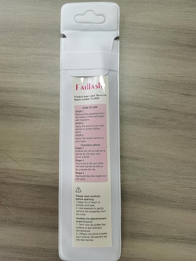 Eyelash Extension Tweezers FADLASH Tweezers Precision Slanted Straight Tip for Isolation & Classic Lash Extensions Pointed Lash Tweezers for Eyelash Extensions Pink