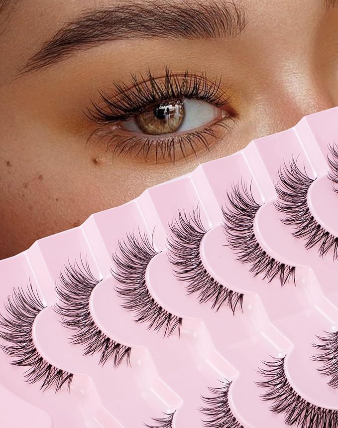 Frihappy Fluffy Wispy Lashes Natural False Eyelashes Faux Mink HA-9