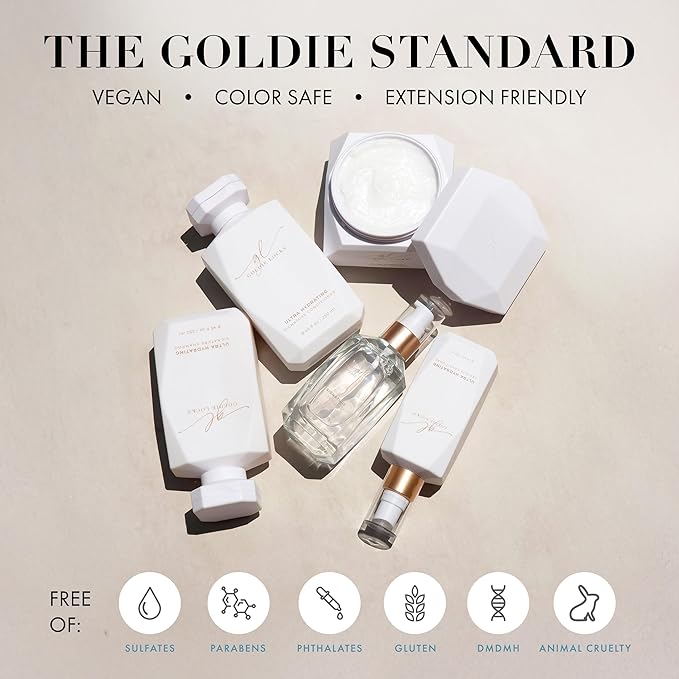 Goldie Locks Ultra Hydrating Leave-In Conditioner that Strengthens Hair, Detangles Unruly Hair, Provides All Day Hydration, UV Protection, Moisturizes, Frizz Control, Extension & Color Safe, 5.1 Fl Oz