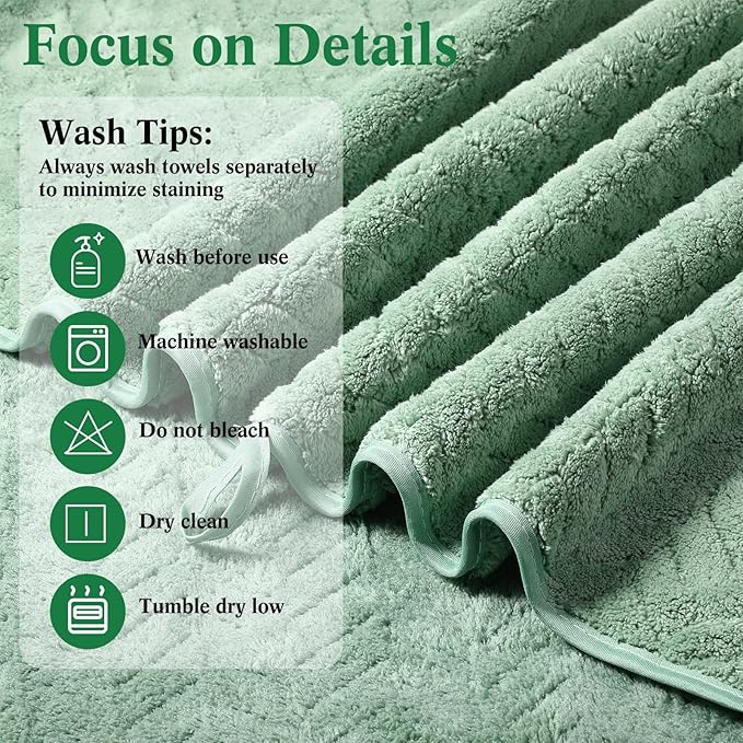 Mixweer 16 Pieces Bath Towels Sets Quick Dry Towel Set for Bathroom Included 4 Bath Towels 4 Hand Towels and 8 Washcloths Absorbent Bath Towel Sets Coral Velvet Towel for Shower Spa Hotel(Dark Color)