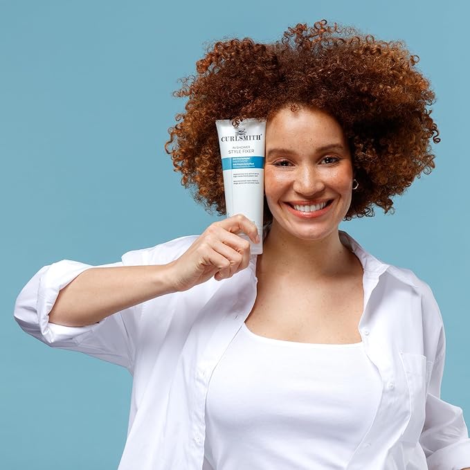 CURLSMITH - In-Shower Style Fixer - Vegan Extreme Hold Styling Gel for Dry, Wavy, Curly or Coily Hair (8oz)