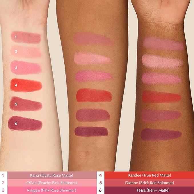 Thrive Causemetics Triple Threat Color Stick: Cream Blush Stick with Vitamin E, Evening Primrose Oil, Waterproof Smudge Proof Face Makeup Formula, Kaisa (Dusty Rose Matte)