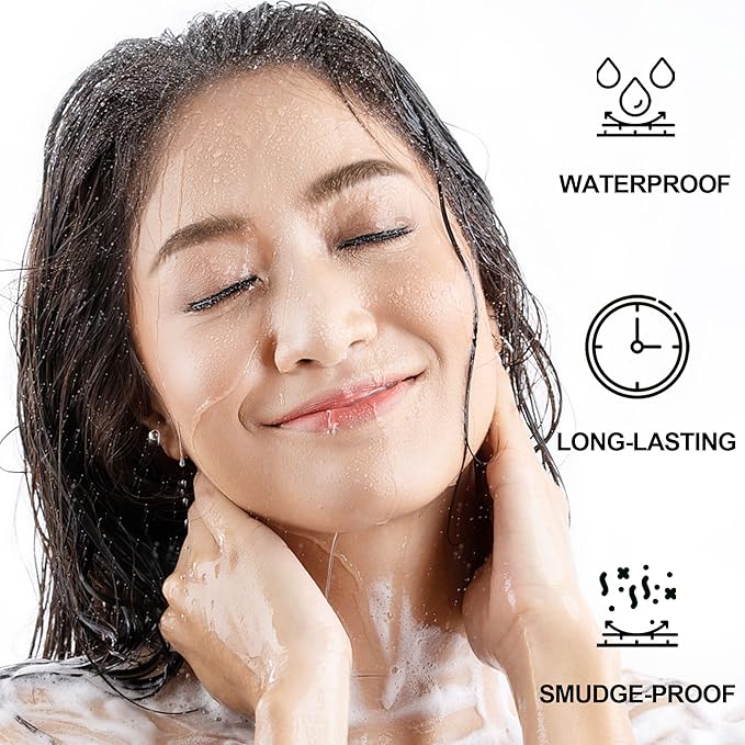 Microblading Eyebrow Pencil, Eyebrow Pen with an Upgrade Micro-Fork Tip Applicator, Waterproof Long-Lasting Microblading Brow Pen, Brow Pencil for Natural Looking Brows Makeup,Medium Brown/Light Brown