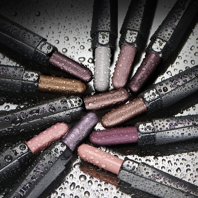 10PCS Eyeshadow Stick, Shimmer And Matte Brown Metallic Cream Eyeshadow Pencil Crayon with Smudge-proof & Waterproof, Eye Brightener Stick, Ideal Gift for Women - Cocoa Crush