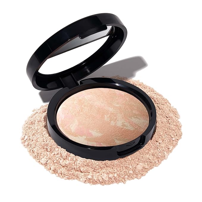 LAURA GELLER NEW YORK Baked Balance-N-Glow Illuminating Foundation - Porcelain - Buildable Sheer to Light Coverage - Satin Finish