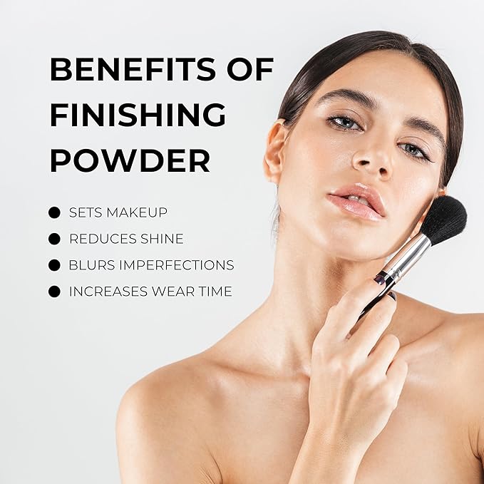 Sophia + Mabelle Finishing Powder – Lightweight Matte Setting Powder – Long-Lasting, Blurring, Buildable Face Powder for Oily Skin & Pores Powder for All Day Wear (CARAMEL KISS (Medium-Tan), Standard)