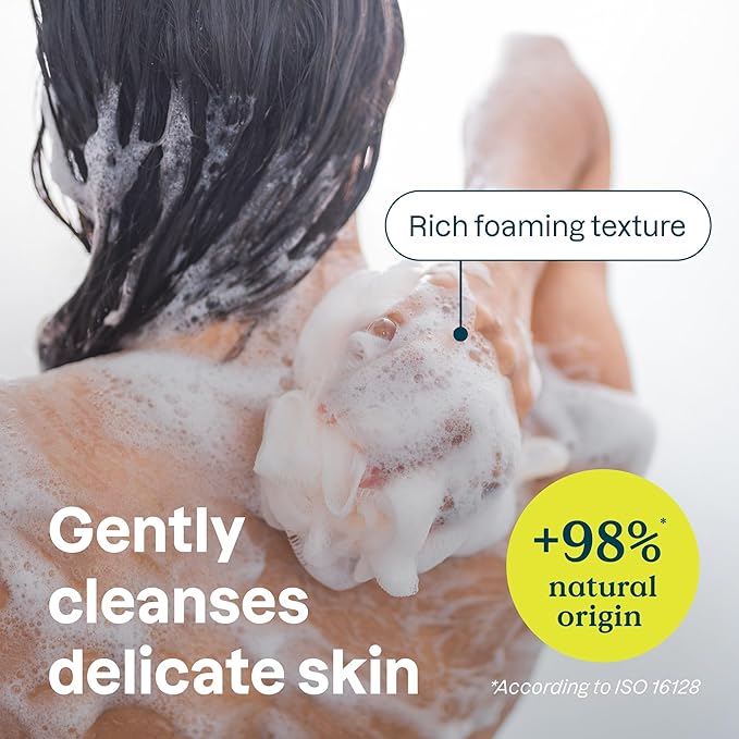 ATTITUDE Body Wash for Sensitive Skin with Oat and Chamomile, EWG Verified, Dermatologically Tested, Vegan, Chamomile 16 Fl Oz