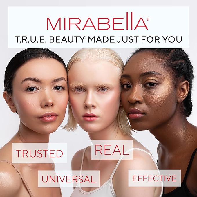 Mirabella Invincible For All HD Liquid Foundation - Anti-Aging Full Coverage Liquid Face Makeup - Moisturizing, Hydrating & Lightweight Foundation for All Skin Types (Porcelain 0, Original Packaging)
