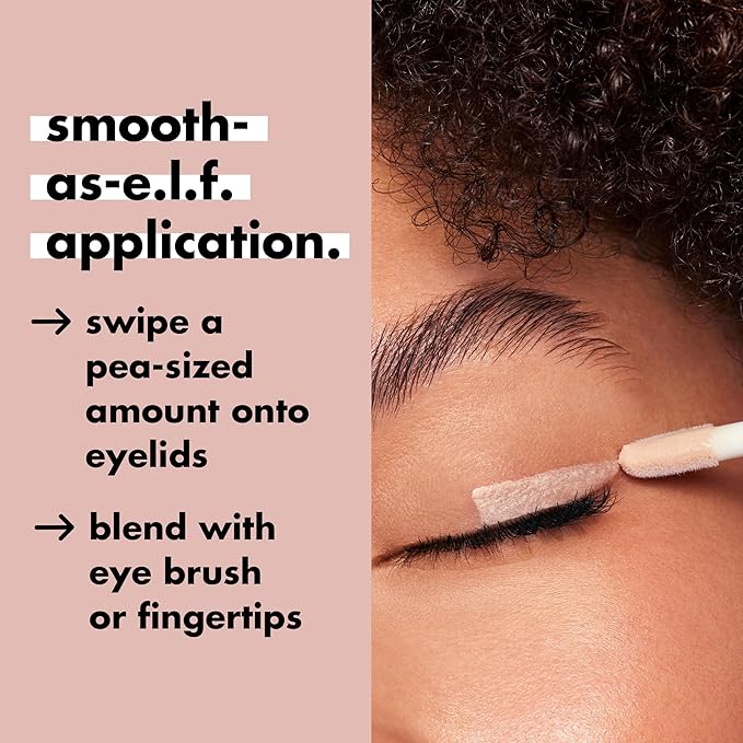 e.l.f. Lock It Down Eyeshadow Primer, Smooth, Creamy Primer For Long-Lasting Eyeshadow, Intensifies Liquid & Powder Color, Vegan & Cruelty-free
