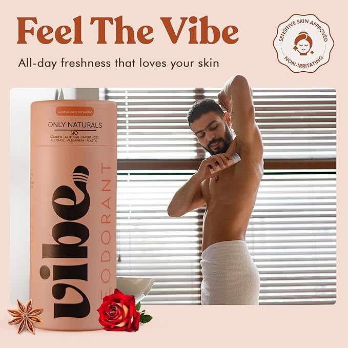 Aluminum Free Natural Deodorant for Women and Men 2 Pack - Long Lasting Odor Control with Organic Coconut Oil and Beeswax for Sensitive Skin, Plastic Free