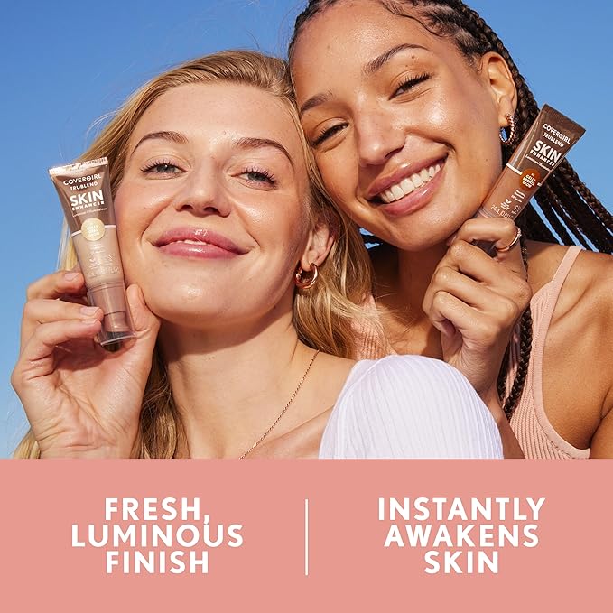 CoverGirl TruBlend Skin Enhancer, Opal Glow, Luminizer, Healthy-Looking Glow, Flexible Coverage, Clean & Vegan, Water-Based Formula, For All Skin Tones, 0.81oz