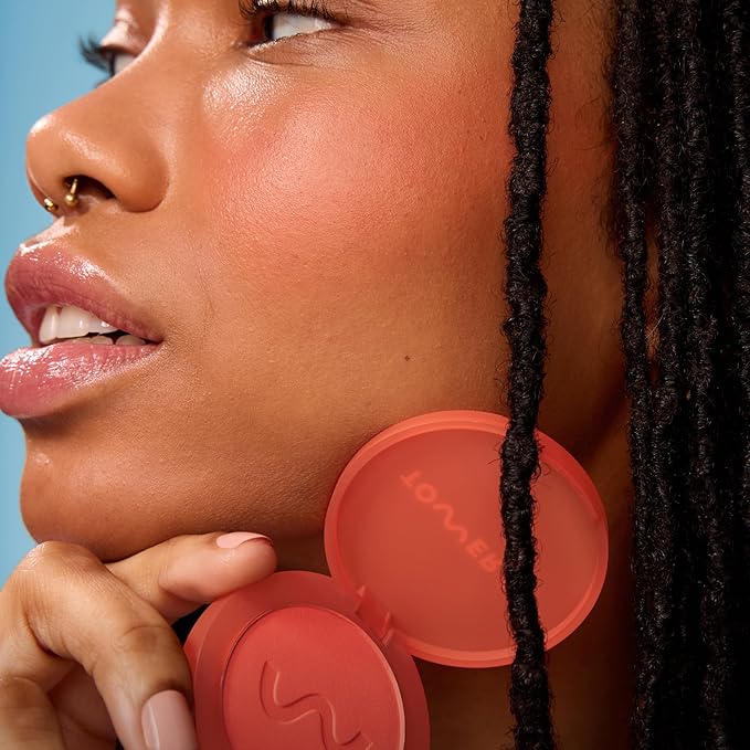Tower 28 GetSet™ Soft Matte Powder Blush - Self-Setting 12-Hr Longwear Sweat-Proof Formula - Pigmented Orange Coral Blush Downtown Daiquiri x Toni Bravo Collab