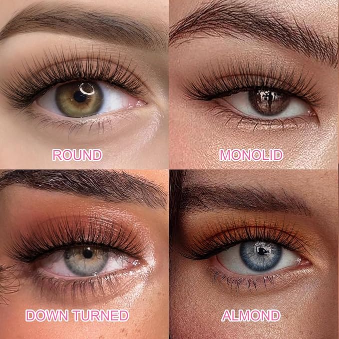 False Eyelashes Natural Lashes Wispy - 12mm Pestañas Postizas Naturales Cat Eye Reusable 10 Pairs Demi Wispies Short Fake Lashes Strips with 0.1mm Ultra Thin Clear Band by EMEDA (X42)