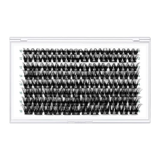 Lash Clusters,96 Pcs Cluster Lashes D Curl 10-18MIX DIY Lash Extensions Eyelash Clusters,KEYYOU Volume Wispy Individual Lashes Soft&Comfortable Easy DIY at Home(Y31,D-10-18MIX)