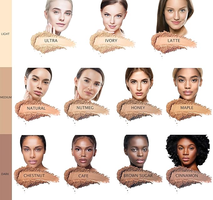 Bellaterra Cosmetics Mineral Powder Foundation | Long-Lasting All-Day Wear | Buildable Sheer to Full Coverage – Matte | Sensitive Skin Approved | Natural SPF 15 (Brown Sugar) 9 grams