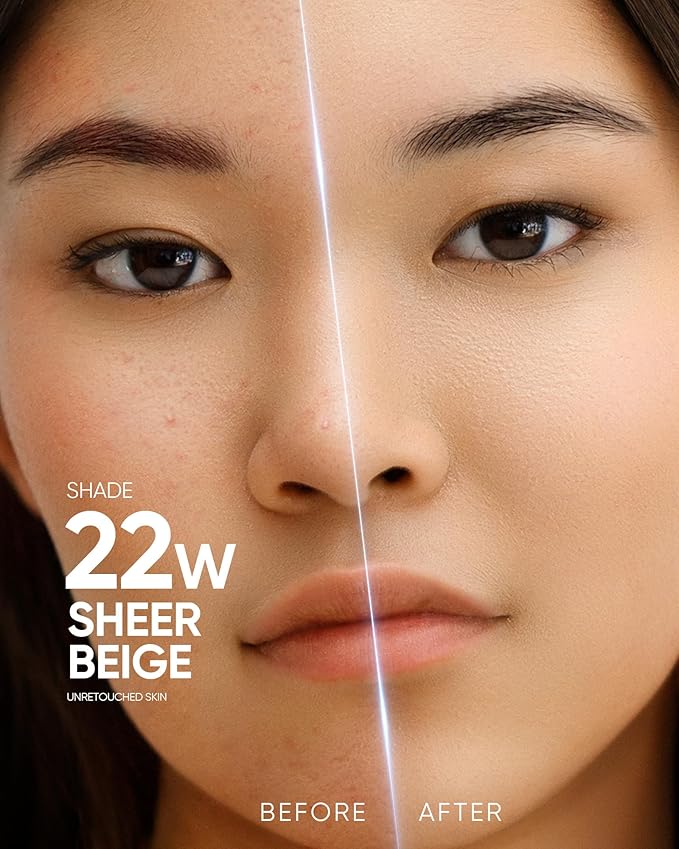 Full Coverage Cushion Foundation, Weightless, Skin Fit, Satin Glow Finish, Oil-Control Waterproof Foundation, Sweatproof Flawless BB Cream CC Korean Makeup